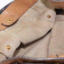 Miu Miu Hand Bag Leather Brown Gold Auth 210317-22