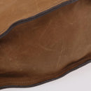 Miu Miu Hand Bag Leather Brown Gold Auth 210317-6