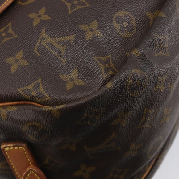 LOUIS VUITTON Monogram Saumur 30 Shoulder Bag M42256 LV Auth 210323