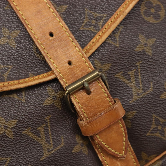 LOUIS VUITTON Monogram Saumur 30 Shoulder Bag M42256 LV Auth 210323