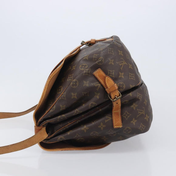 LOUIS VUITTON Monogram Saumur 30 Shoulder Bag M42256 LV Auth 210323