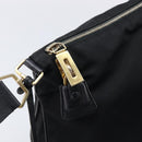 PRADA Shoulder Bag Nylon Black Auth 210324-15