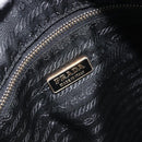 PRADA Shoulder Bag Nylon Black Auth 210324-17