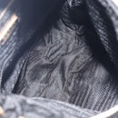 PRADA Shoulder Bag Nylon Black Auth 210324-18