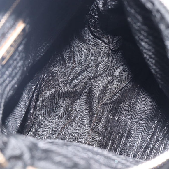 PRADA Shoulder Bag Nylon Black Auth 210324