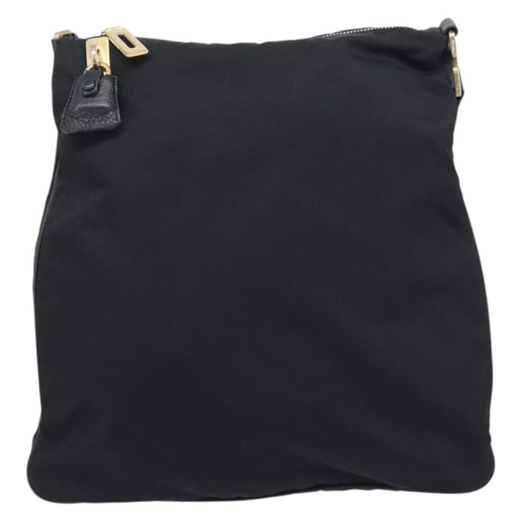 PRADA Shoulder Bag Nylon Black Auth 210324