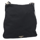 PRADA Shoulder Bag Nylon Black Auth 210324-3