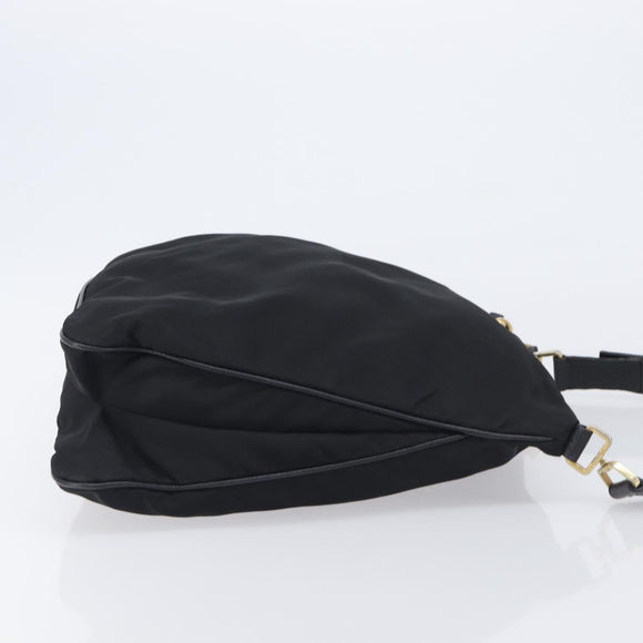 PRADA Shoulder Bag Nylon Black Auth 210324