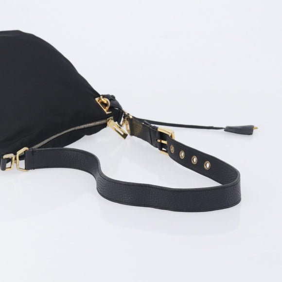 PRADA Shoulder Bag Nylon Black Auth 210324