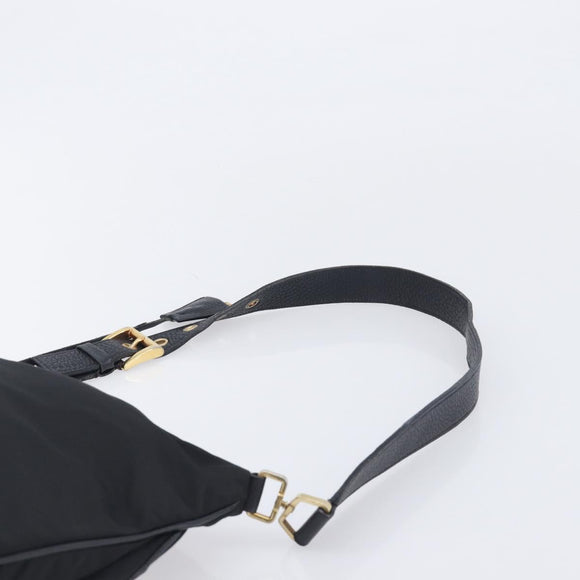 PRADA Shoulder Bag Nylon Black Auth 210324