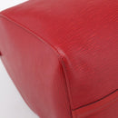 LOUIS VUITTON Epi Keepall 55 Boston Bag Red M42957 LV Auth 210325V-14