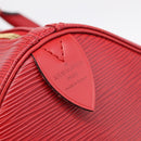 LOUIS VUITTON Epi Keepall 55 Boston Bag Red M42957 LV Auth 210325V-15