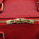 LOUIS VUITTON Epi Keepall 55 Boston Bag Red M42957 LV Auth 210325V-18