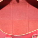 LOUIS VUITTON Epi Keepall 55 Boston Bag Red M42957 LV Auth 210325V-19