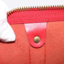 LOUIS VUITTON Epi Keepall 55 Boston Bag Red M42957 LV Auth 210325V-22