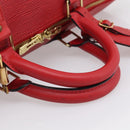 LOUIS VUITTON Epi Keepall 55 Boston Bag Red M42957 LV Auth 210325V-7