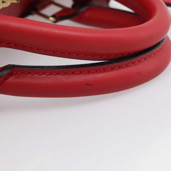 LOUIS VUITTON Epi Keepall 55 Boston Bag Red M42957 LV Auth 210325V