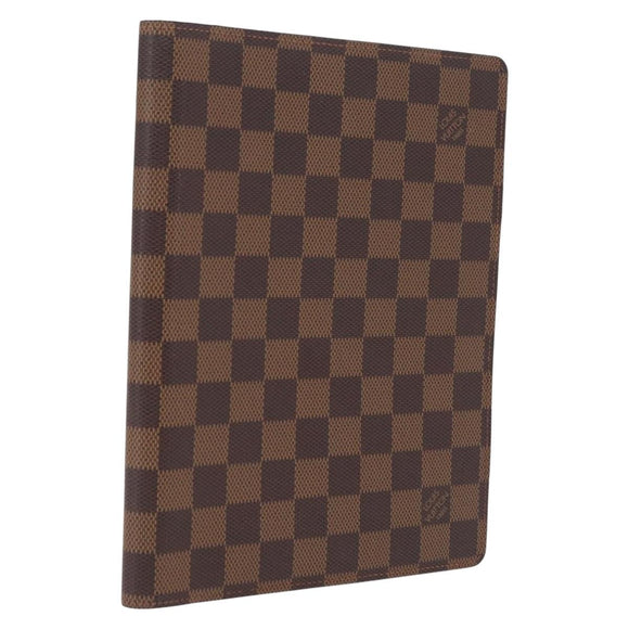 LOUIS VUITTON Damier Ebene Agenda Bureau Day Planner Cover R20702 Auth 210330A