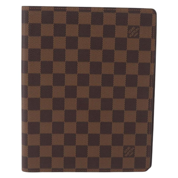LOUIS VUITTON Damier Ebene Agenda Bureau Day Planner Cover R20702 Auth 210330A