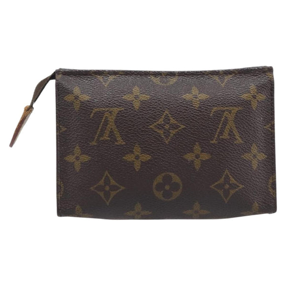 LOUIS VUITTON Monogram Poche Toilette 15 Pouch M47546 LV Auth 210331
