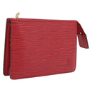LOUIS VUITTON Epi Poche Toilette 15 Pouch Red LV Auth 210333-1