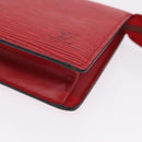 LOUIS VUITTON Epi Poche Toilette 15 Pouch Red LV Auth 210333-10