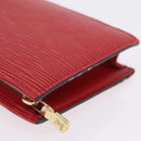 LOUIS VUITTON Epi Poche Toilette 15 Pouch Red LV Auth 210333-6