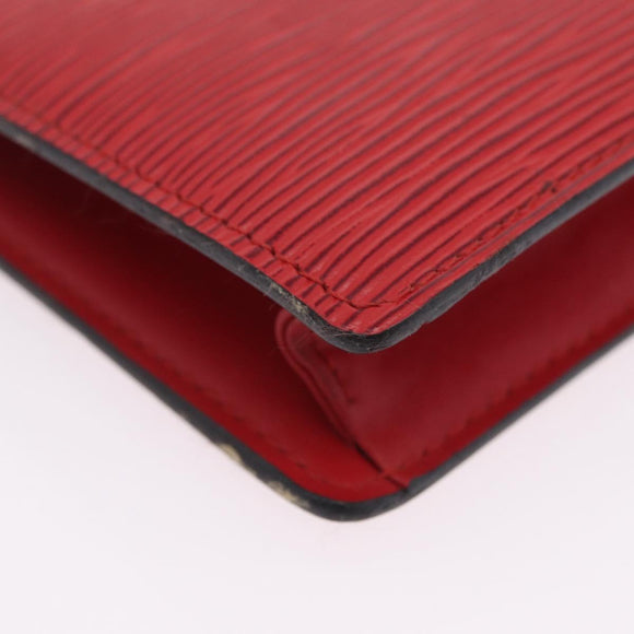 LOUIS VUITTON Epi Poche Toilette 15 Pouch Red LV Auth 210333