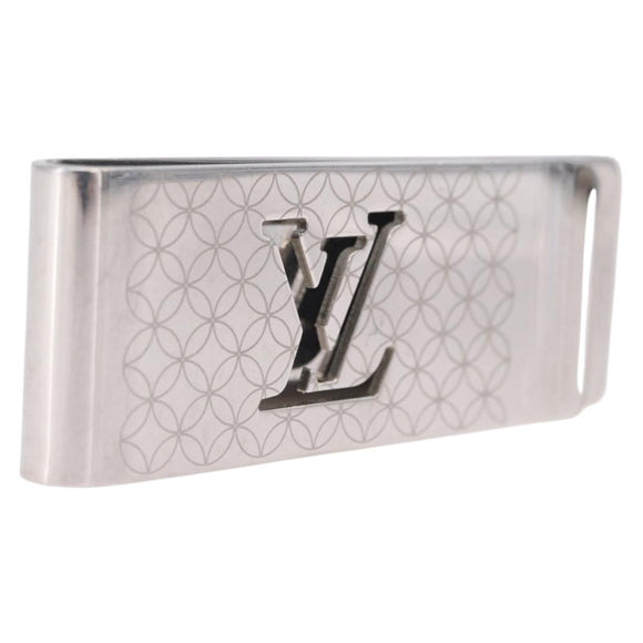 LOUIS VUITTON Pans Billets Champs Elysees Money Clip Silver M65041 Auth 210336A
