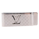LOUIS VUITTON Pans Billets Champs Elysees Money Clip Silver M65041 Auth 210336A-2