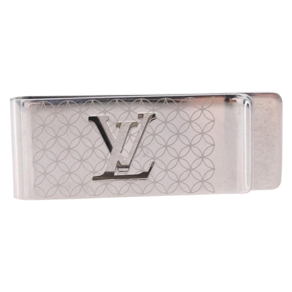 LOUIS VUITTON Pans Billets Champs Elysees Money Clip Silver M65041 Auth 210336A