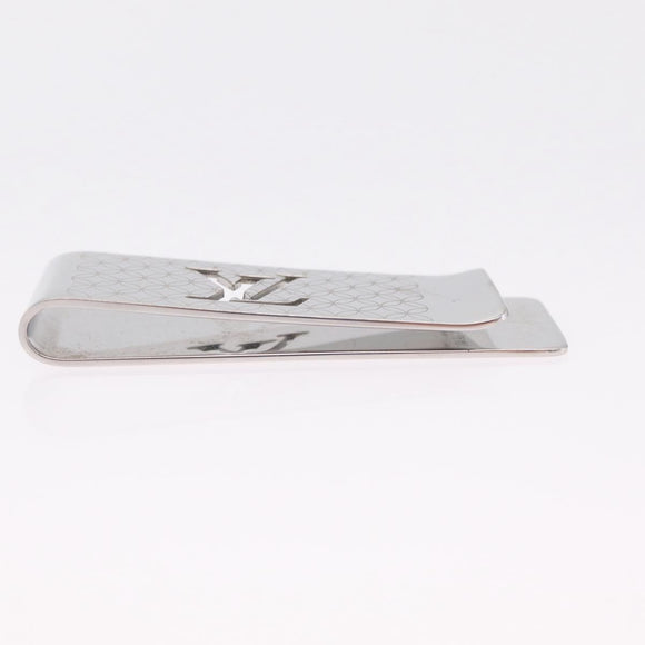 LOUIS VUITTON Pans Billets Champs Elysees Money Clip Silver M65041 Auth 210336A