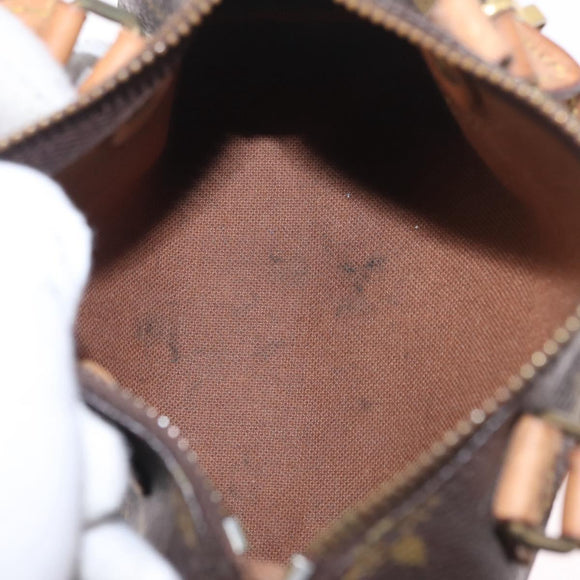 LOUIS VUITTON Monogram Mini Speedy Hand Bag M41534 LV Auth 210337