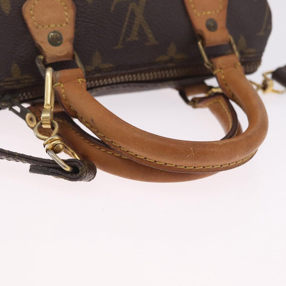 LOUIS VUITTON Monogram Mini Speedy Hand Bag M41534 LV Auth 210337
