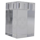 LOUIS VUITTON Candle Stand Glass Clear LV Auth 210339M-1