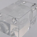 LOUIS VUITTON Candle Stand Glass Clear LV Auth 210339M-11