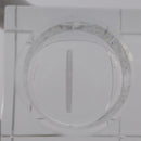 LOUIS VUITTON Candle Stand Glass Clear LV Auth 210339M-12