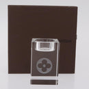 LOUIS VUITTON Candle Stand Glass Clear LV Auth 210339M-13