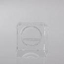 LOUIS VUITTON Candle Stand Glass Clear LV Auth 210339M-7