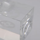 LOUIS VUITTON Candle Stand Glass Clear LV Auth 210339M-8