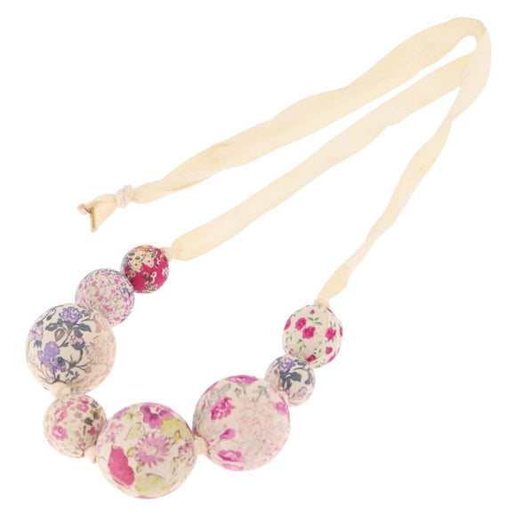 LOUIS VUITTON Necklace Canvas Multicolor LV Auth 210341