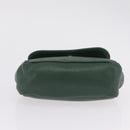 Vivienne Westwood Chain Shoulder Bag Leather Green Silver Auth 210344A-10