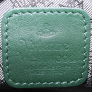 Vivienne Westwood Chain Shoulder Bag Leather Green Silver Auth 210344A-19