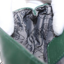 Vivienne Westwood Chain Shoulder Bag Leather Green Silver Auth 210344A-22