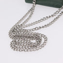 Vivienne Westwood Chain Shoulder Bag Leather Green Silver Auth 210344A-8