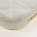 Christian Dior Lady Dior Canage Phone Holder Chain Lamb Skin Auth 210345SAM-15