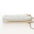 Christian Dior Lady Dior Canage Phone Holder Chain Lamb Skin Auth 210345SAM-5