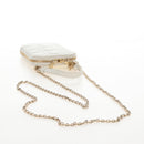 Christian Dior Lady Dior Canage Phone Holder Chain Lamb Skin Auth 210345SAM-9