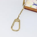 LOUIS VUITTON Monogram Multicolor Pochette Cles Purse White M92655 Auth 210347-12