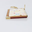 LOUIS VUITTON Monogram Multicolor Pochette Cles Purse White M92655 Auth 210347-4